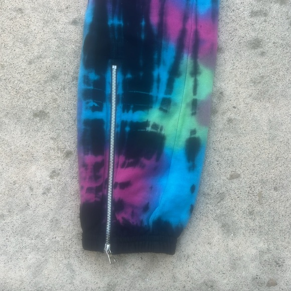 Cotton Citizen Tie Dye Zip Leg Cotton Joggers Women's Size S - Picture 2 of 11